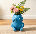 Pink Turkey Ceramic Vase - Fun vases, home décor, unique office decorations, chic desktop or shelf centerpieces, gifts for women, Teacher's Day gifts, Mother's Day gifts